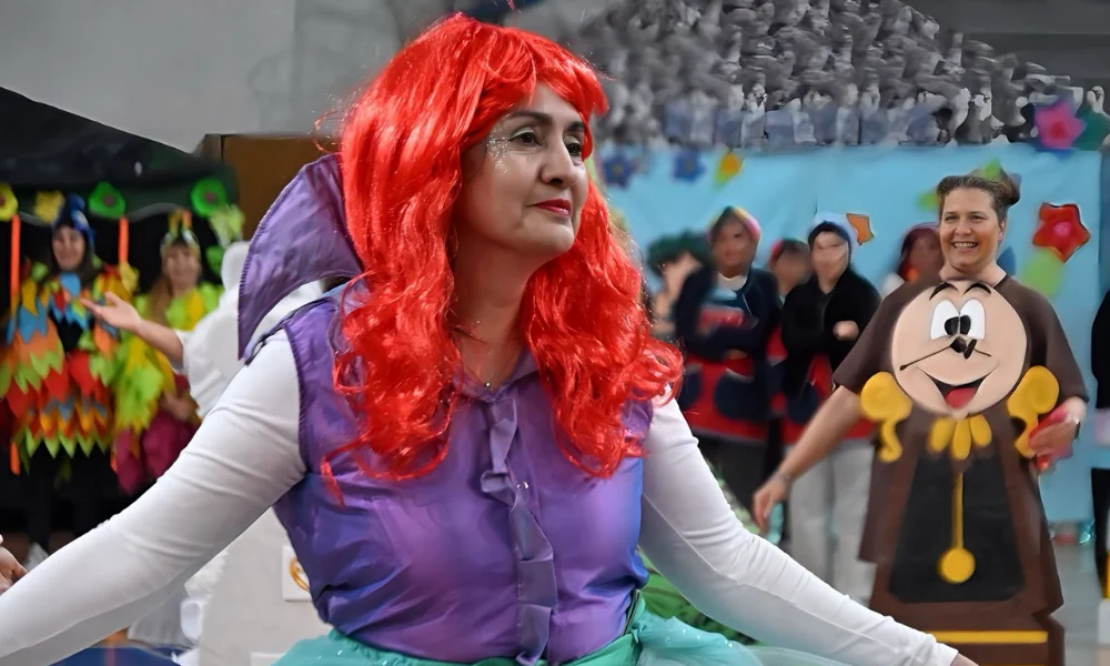 Docentes partes del festejo