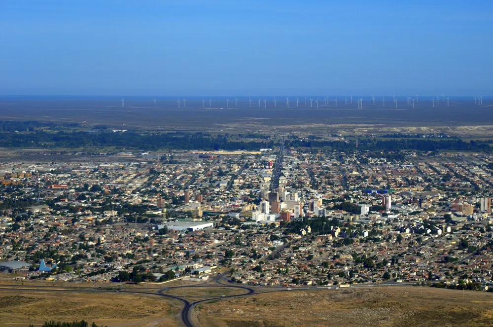 Vista aérea de Trelew