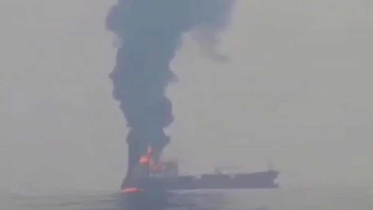 incendio de buque