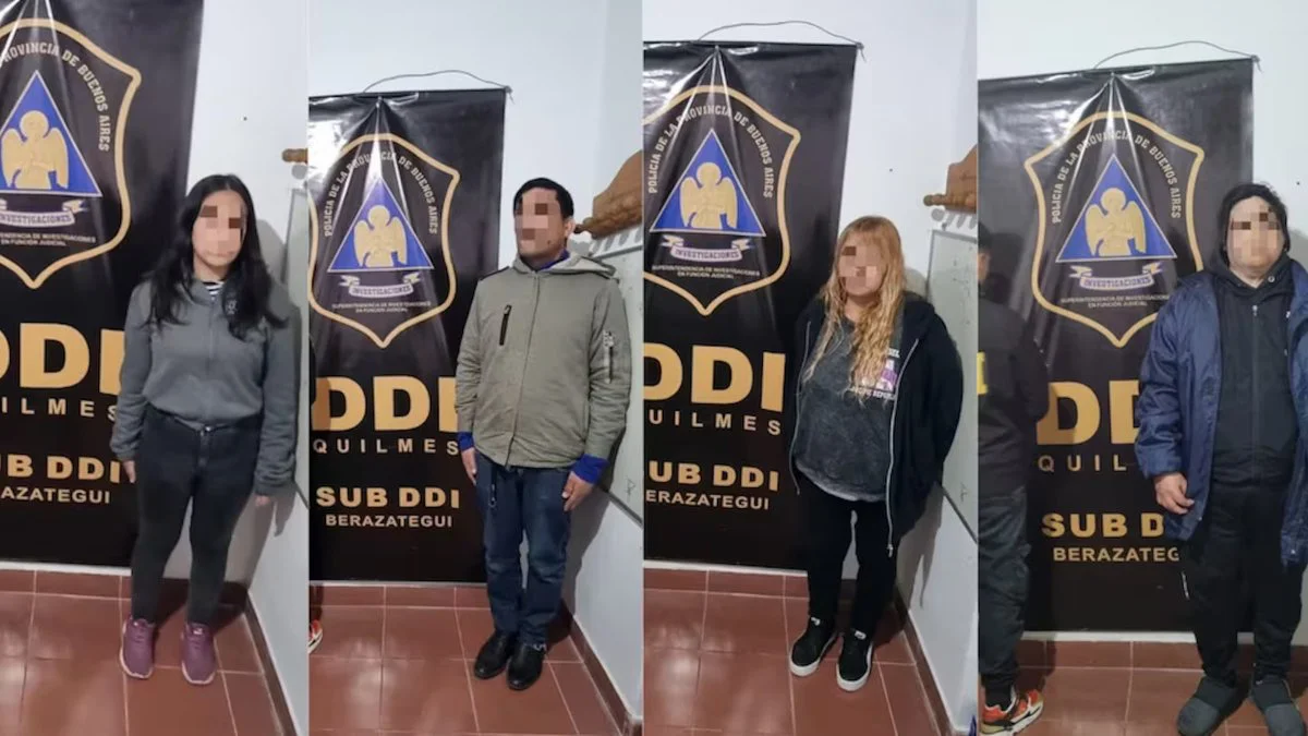 Detención de la familia de la menor. Foto DDI Quilmes