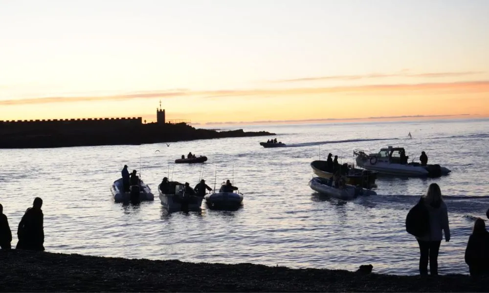 Concurso de pesca en Camarones Fiesta Nacional del Salmón