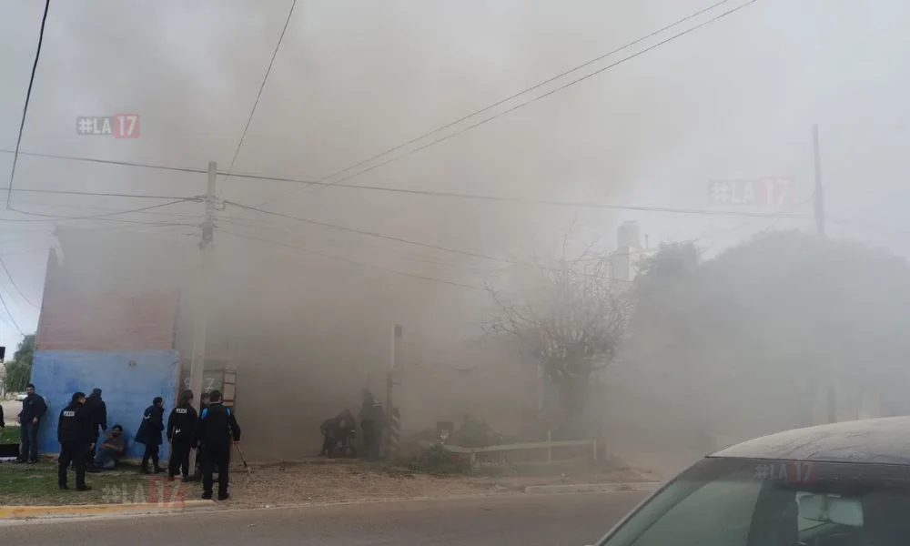 Incendio intencional en Madryn