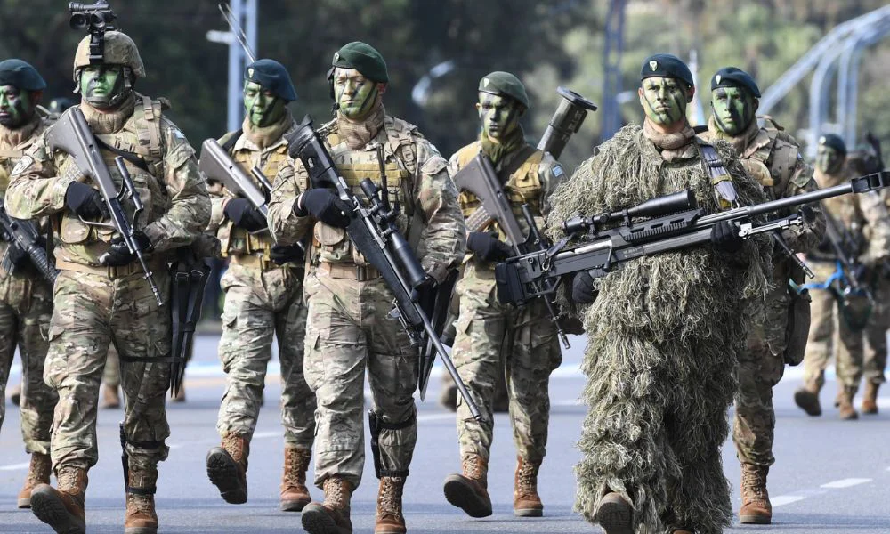 Desfile militar por el Día de la Independencia. Foto Infobae
