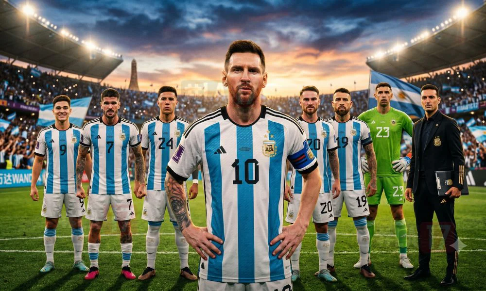 Selección Argentina. Imagen creada con IA por #LA17