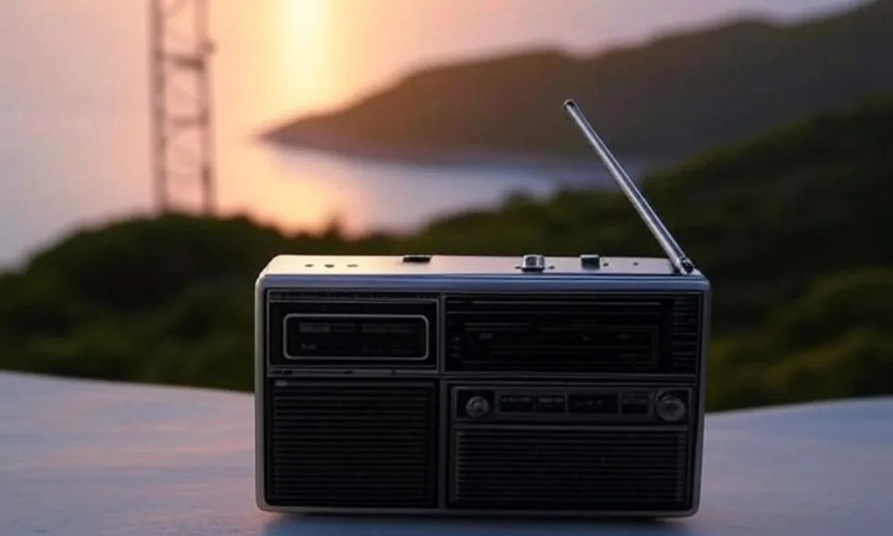 Antiguo aparato de radio imagen creada por LA17 AI