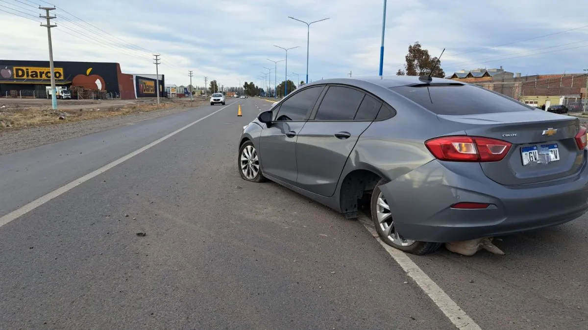 Se-le-cruzo-un-auto-al-esquivarlo-despisto-y-termino-impactando-contra-un-divisor-de-transito-2