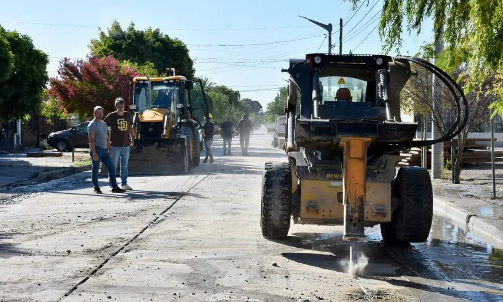 Obras de reparación del sistema cloacal en Trelew