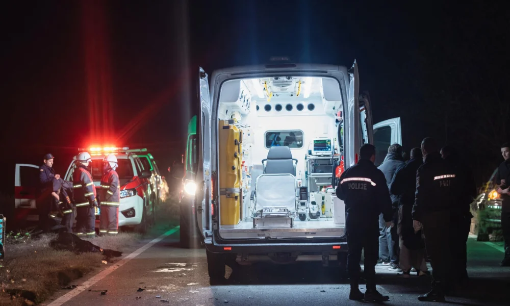 Una camioneta utilitaria impactó de frente contra un camión que circulaba en sentido contrario.