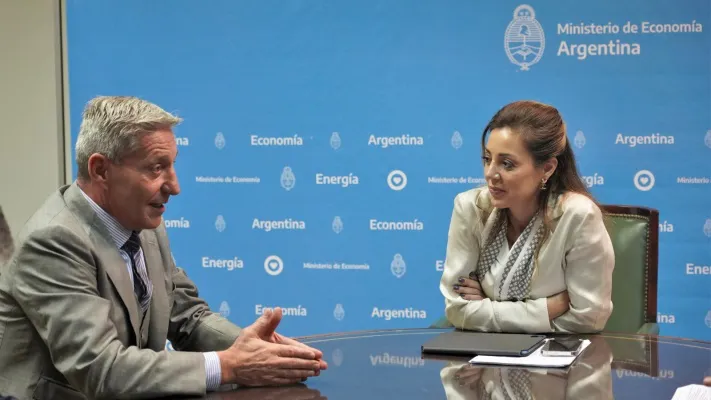 Mariano Arcioni con Flavia Royón