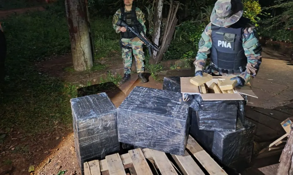 Prefectura incautó más de 330 kilos de droga en un operativo sobre el Paraná