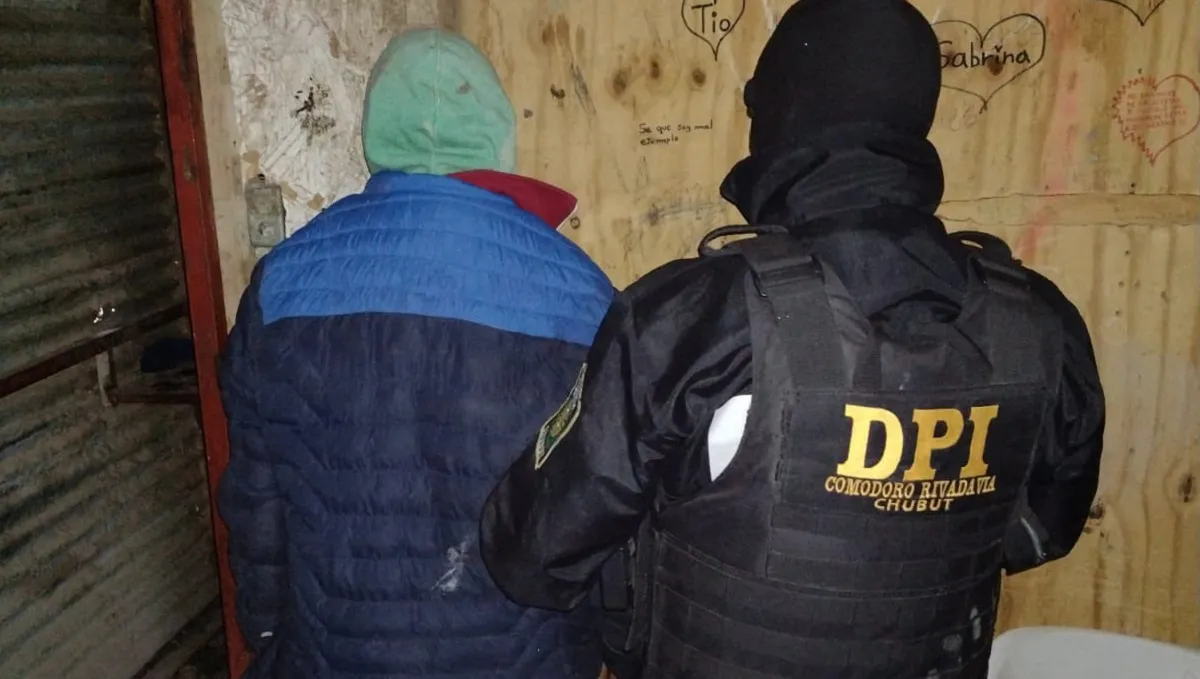 Operativo de la policía de Comodoro Rivadavia