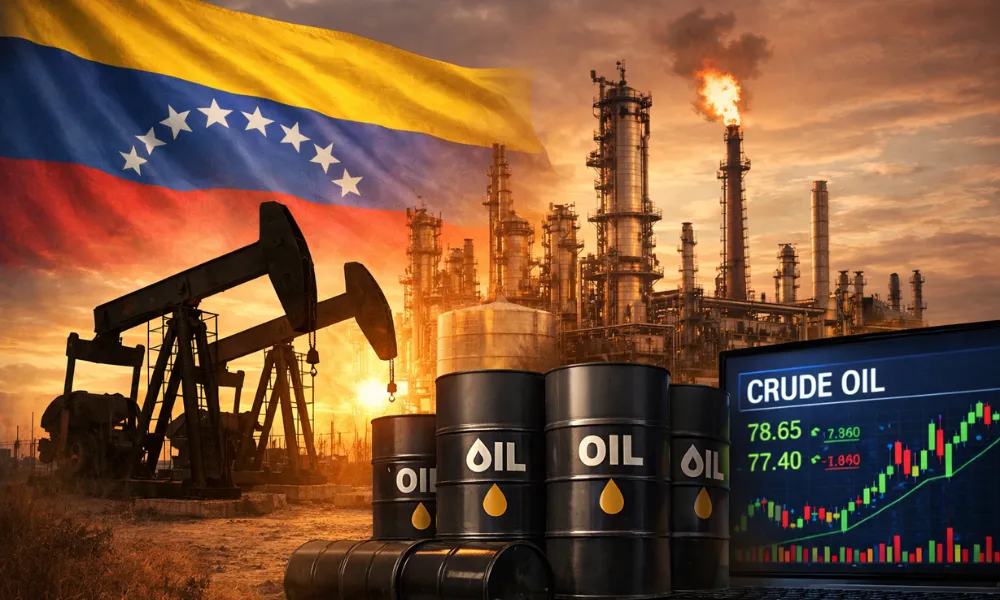 La caída de Maduro y el precio del petróleo. Imagen creada con IA generativa por #LA17