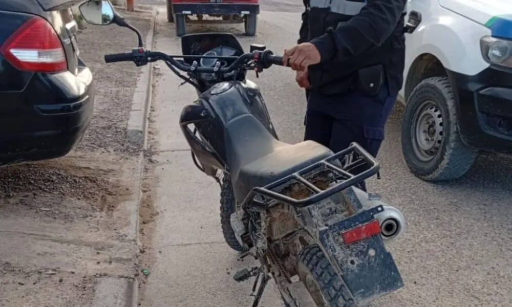 Recuperaron una moto robada en Madryn