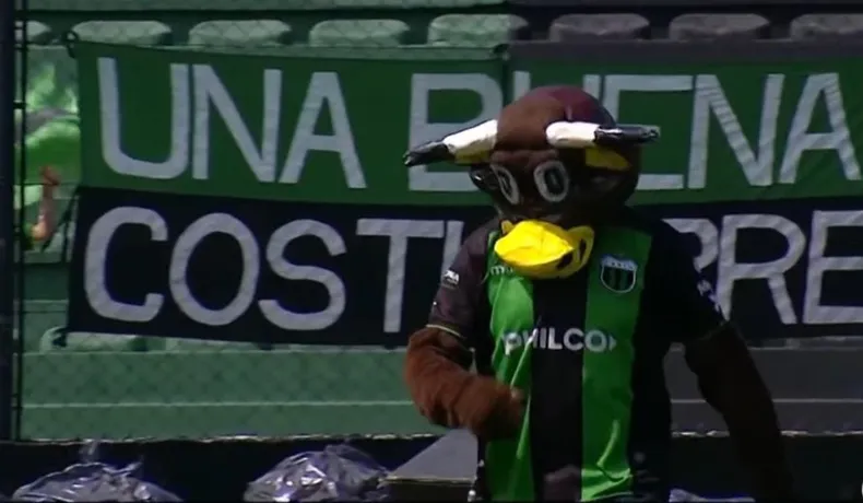 La mascota vio la roja