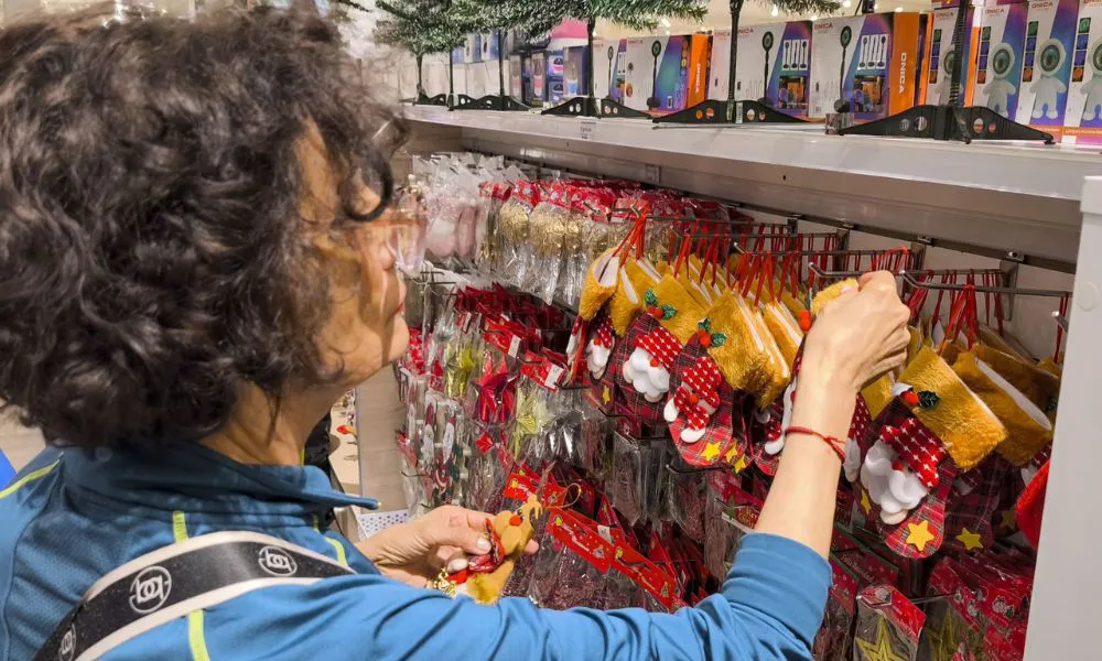 Canasta navideña. Foto Noticias Argentinas